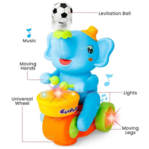 اسباب بازی فیل موزیکال و طبل زن Elephant Musican_اسباب بازی نوزادی